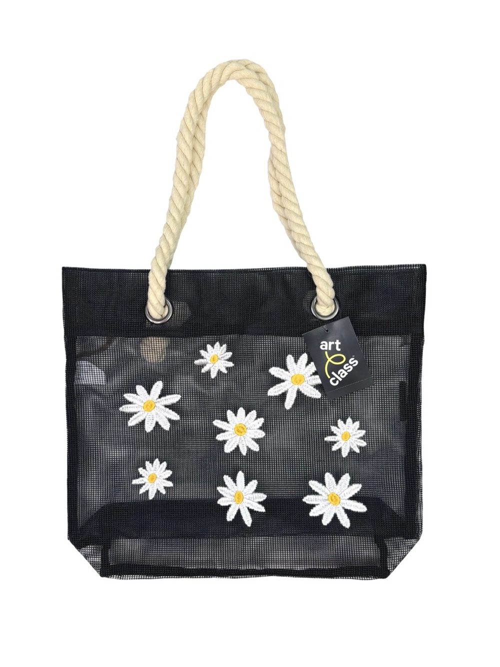 art class Daisy Mesh Tote Bag - 13” x 15.5” x 4”